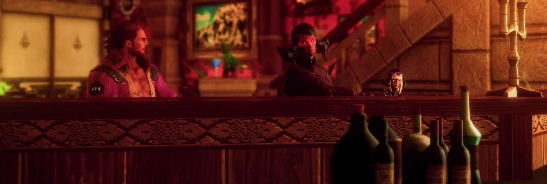 At the Dark Horse Saloon.